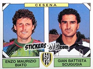 Sticker Enzo Maurizio Biato / Gian Battista Scugugia - Calciatori 1993-1994 n. 430 - Panini