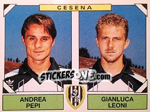 Sticker Andrea Pepi / Gianluca Leoni - Calciatori 1993-1994 n. 431 - Panini