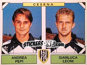 Cromo Andrea Pepi / Gianluca Leoni - Calciatori 1993-1994 - Panini