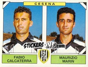 Sticker Fabio Calcaterra / Maurizio Marin - Calciatori 1993-1994 n. 432 - Panini