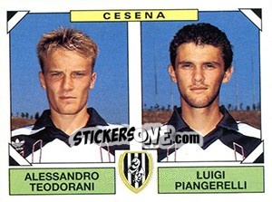 Sticker Alessandro Teodorani / Luigi Piangerelli - Calciatori 1993-1994 n. 433 - Panini