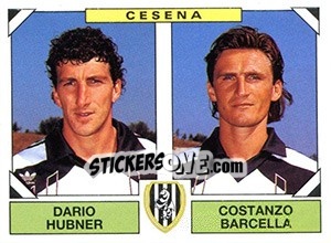 Figurina Dario Hubner / Costanzo Barcella - Calciatori 1993-1994 - Panini