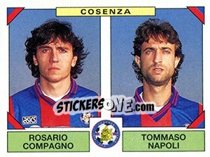 Figurina Rosario Compagno / Tommaso Napoli - Calciatori 1993-1994 - Panini