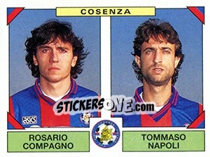 Sticker Rosario Compagno / Tommaso Napoli - Calciatori 1993-1994 n. 440 - Panini
