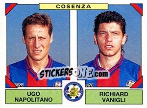 Cromo Ugo Napolitano / Richard Vanigli - Calciatori 1993-1994 - Panini