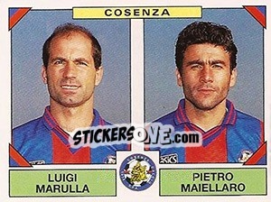 Sticker Luigi Marulla / Pietro Maiellaro - Calciatori 1993-1994 n. 443 - Panini