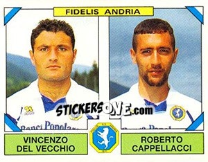 Figurina Vincenzo Del Vecchio / Rpberto Cappellacci - Calciatori 1993-1994 - Panini