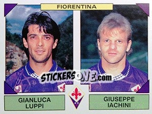 Sticker Gianluca Luppi / Giuseppe Iachini - Calciatori 1993-1994 n. 458 - Panini