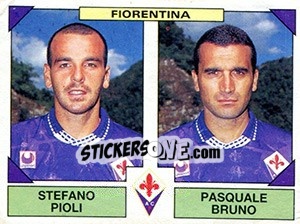 Figurina Stefano Pioli / Pasquale Bruno - Calciatori 1993-1994 - Panini