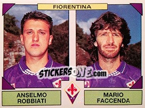 Sticker Anselmo Robbiati / Mario Faccenda - Calciatori 1993-1994 n. 462 - Panini
