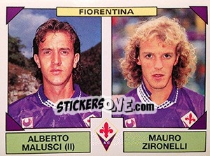 Cromo Alberto Malucci / Mauro Zironelli - Calciatori 1993-1994 - Panini