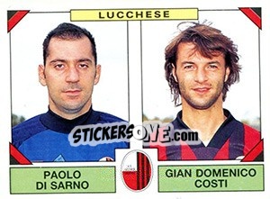 Sticker Paolo Di Sarno / Gian Domenico Costi - Calciatori 1993-1994 n. 466 - Panini