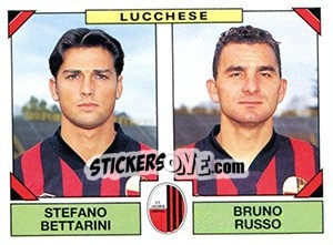 Sticker Stefano Bettarini / Bruno Russo - Calciatori 1993-1994 n. 467 - Panini