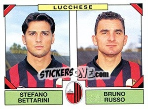 Cromo Stefano Bettarini / Bruno Russo - Calciatori 1993-1994 - Panini