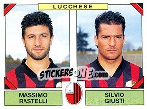 Figurina Massimo Rastelli / Silvio Giusti - Calciatori 1993-1994 - Panini