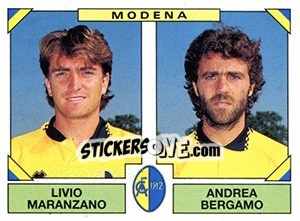 Cromo Livio Maranzano / Andrea Bergamo - Calciatori 1993-1994 - Panini