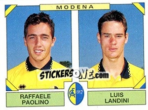 Sticker Raffaele Paolino / Luis Landini - Calciatori 1993-1994 - Panini