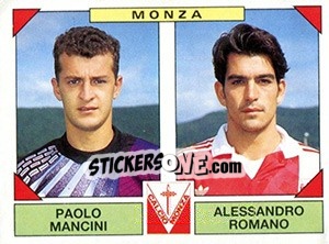 Sticker Paolo Mancini / Alessandro Romano - Calciatori 1993-1994 - Panini