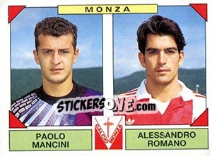 Sticker Paolo Mancini / Alessandro Romano - Calciatori 1993-1994 n. 484 - Panini