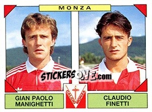 Sticker Gian Paolo Manighetti / Claudio Finetti - Calciatori 1993-1994 n. 485 - Panini