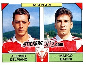 Sticker Alessio Delpiano / Marco Babini - Calciatori 1993-1994 - Panini
