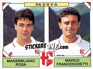 Figurina Massimiliano Rosa / Marco Franceschetti - Calciatori 1993-1994 - Panini