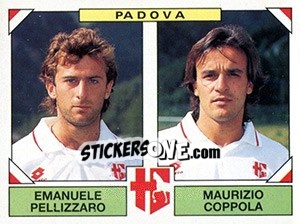 Cromo Emanuele Pellizzaro / Maurizio Coppola - Calciatori 1993-1994 - Panini