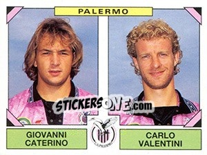 Sticker Giovanni Caterino / Carlo Valentini - Calciatori 1993-1994 n. 503 - Panini