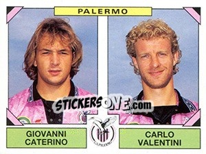 Figurina Giovanni Caterino / Carlo Valentini - Calciatori 1993-1994 - Panini