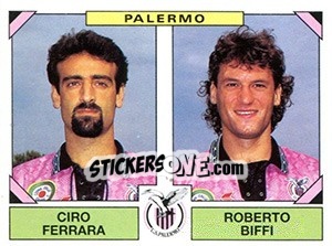 Sticker Ciro Ferrara / Roberto Biffi - Calciatori 1993-1994 n. 504 - Panini