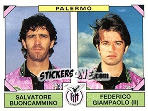 Sticker Salvatore Buoncammino / Federico Giampaolo - Calciatori 1993-1994 n. 506 - Panini