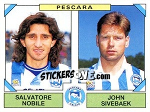 Sticker Salvatore Nobile / John Sivebaek - Calciatori 1993-1994 n. 512 - Panini
