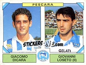 Cromo Giacomo Dicara / Giovanni Loseto - Calciatori 1993-1994 - Panini