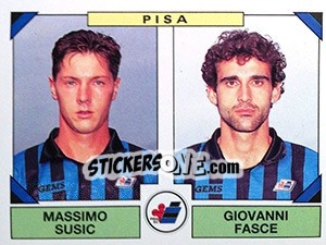 Figurina Massimo Susic / Giovanni Fasce - Calciatori 1993-1994 - Panini