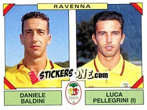 Figurina Daniele Baldini / Luca Pellegrini - Calciatori 1993-1994 - Panini