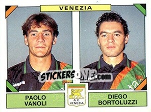 Sticker Paolo Vanoli / Diego Bortoluzzi - Calciatori 1993-1994 - Panini