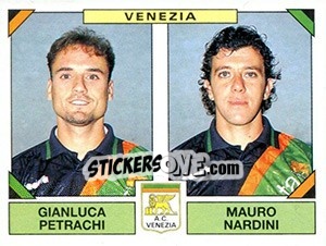 Sticker Gianluca Petrachi / Mauro Nardini - Calciatori 1993-1994 n. 541 - Panini