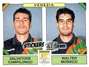 Sticker Salvatore Campilongo / Walter Monaco - Calciatori 1993-1994 n. 542 - Panini