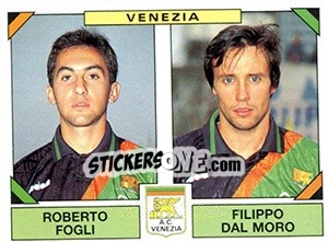 Sticker Roberto Fogli / Filippo Dal Moro - Calciatori 1993-1994 n. 544 - Panini