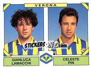 Sticker Gianluca Lamacchi / Celeste Pin - Calciatori 1993-1994 n. 552 - Panini