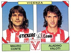 Cromo Mauro Conte / Aladino Valoti - Calciatori 1993-1994 - Panini