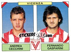 Cromo Andrea Cecchini / Fernando Gasparini - Calciatori 1993-1994 - Panini