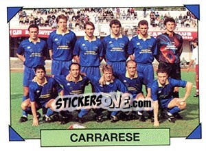 Figurina Squadra (Carrarese) - Calciatori 1993-1994 - Panini