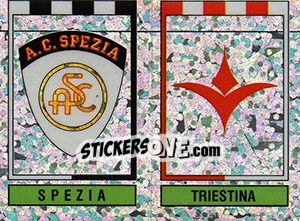 Sticker Scudetto (Spezia - Triestina) - Calciatori 1993-1994 n. 588 - Panini