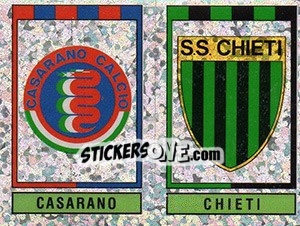 Sticker Scudetto (Casarano - Chieti) - Calciatori 1993-1994 n. 594 - Panini