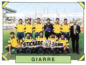 Cromo Squadra (Giarre) - Calciatori 1993-1994 - Panini
