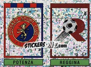 Cromo Scudetto (Potenza - Reggina) - Calciatori 1993-1994 - Panini