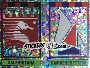 Sticker Scudetto (Salernitana - Sambenedettese) - Calciatori 1993-1994 n. 612 - Panini
