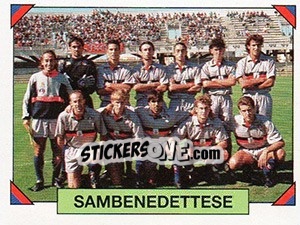 Figurina Squadra (Sambenedettese) - Calciatori 1993-1994 - Panini