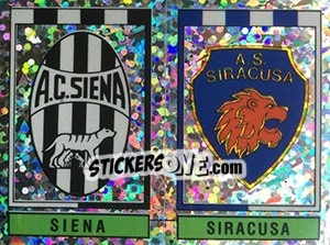 Sticker Scudetto (Siena - Siracusa) - Calciatori 1993-1994 n. 615 - Panini